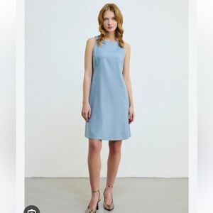 Theory Light Blue Mini Dress